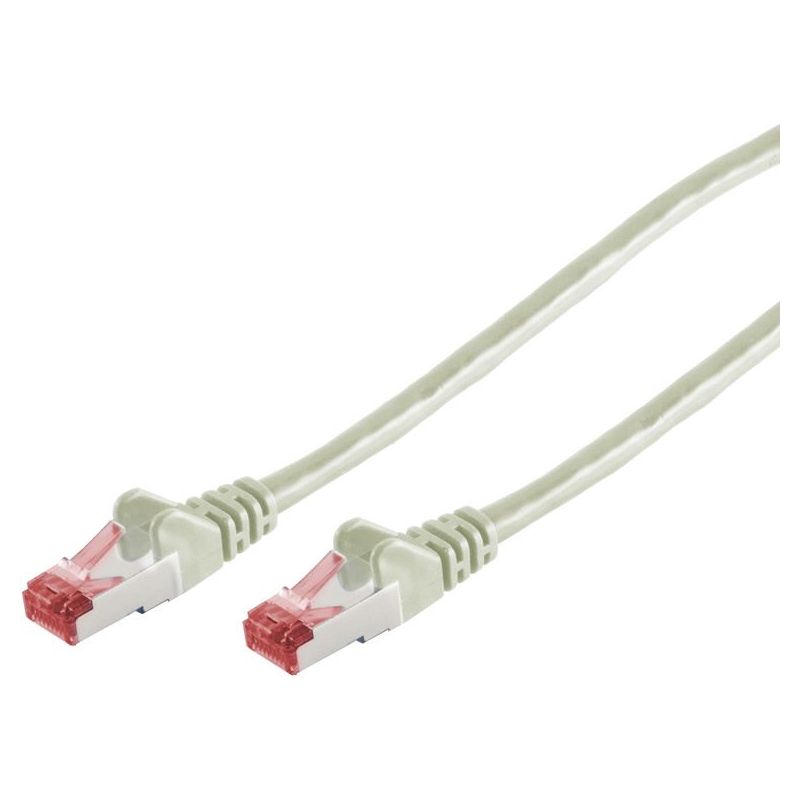 Cabo de Rede RJ45 0.5m Cat 6a S/FTP PIMF e LSZH 500MHz Cinza