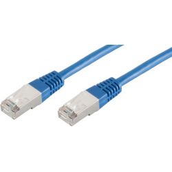 Cabo de Rede RJ45 0.25m Cat 6 S/FTP PIMF e LSZH 250MHz Azul