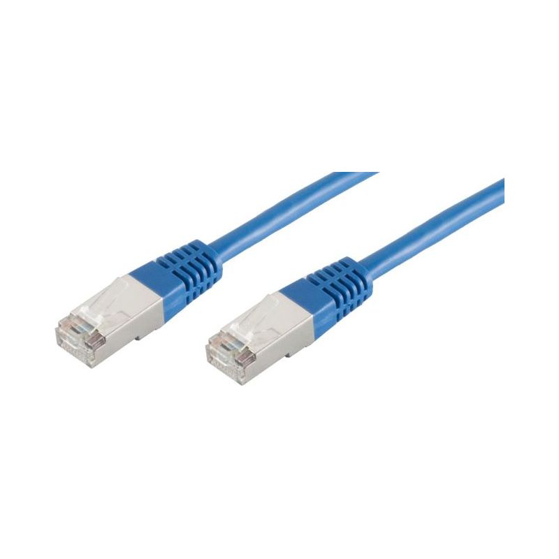 Cabo de Rede RJ45 0.25m Cat 6 S/FTP PIMF e LSZH 250MHz Azul