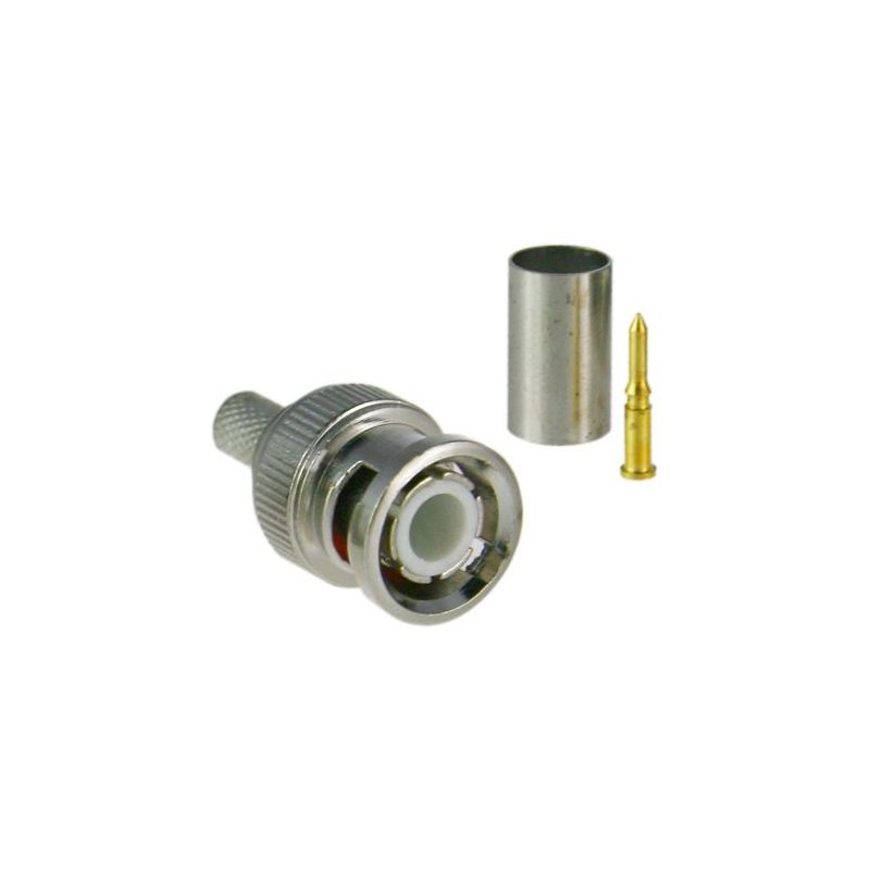 Safire CON100 - Conector, BNC para cravar, Compatível com RG59, 25 mm…