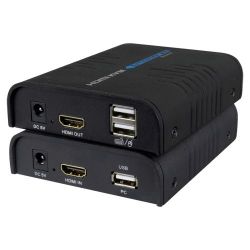 HDMI-KVM-EXT - Extensor HDMI/USB por TCP/IP, Emisor y receptor,…