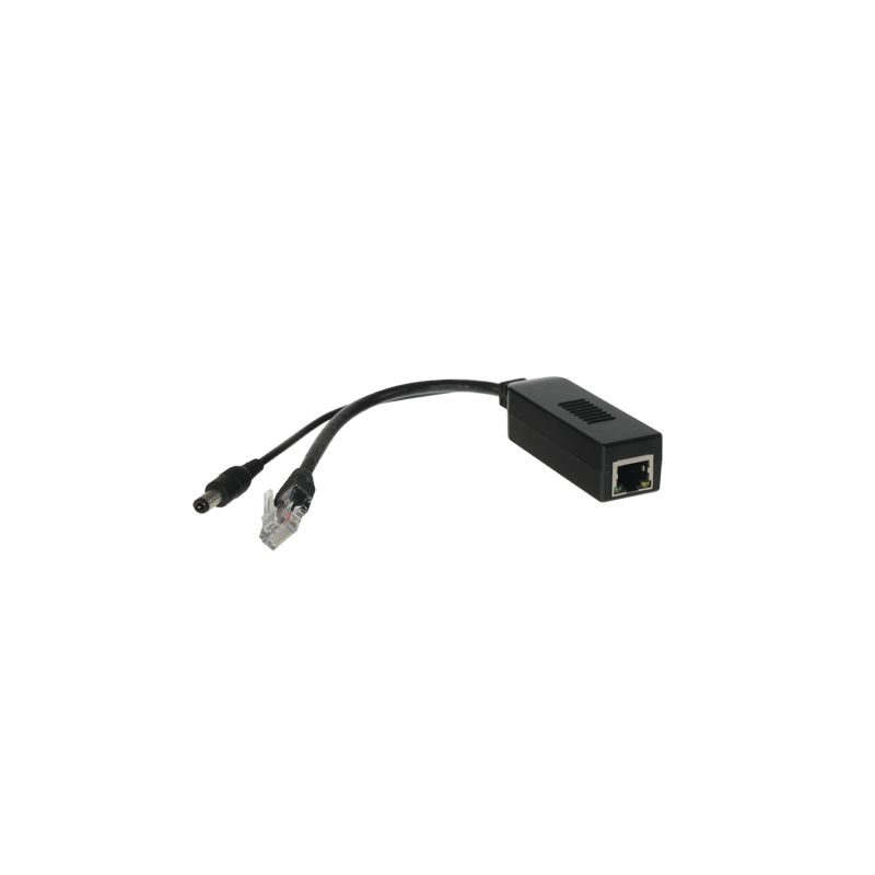 POE-SPLIT-25W - PoE Splitter, Para câmaras IP sem PoE, Entrada RJ45…