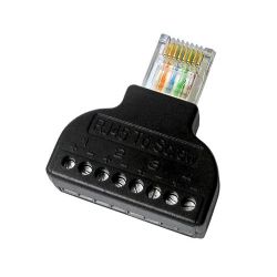 CON300-BLOCK - Adaptador de RJ45 a terminal, Conector RJ45 macho, 8…