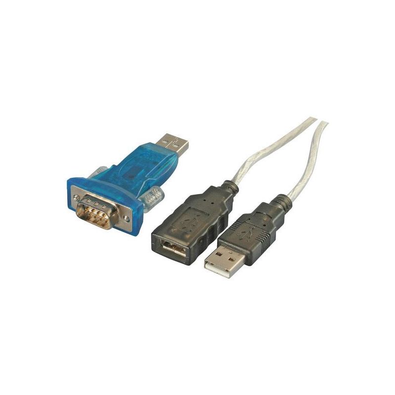 Adaptador USB 2.0 para RS-232 com cabo de extensão de 0,6m