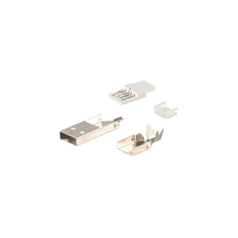 Conector USB-A desmontado