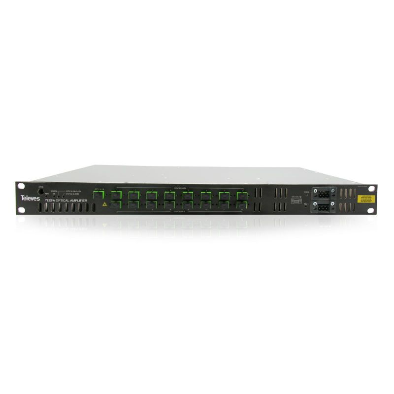 Transmissor óptico SMATV, 1U rack 19” 1310nm, Po 10dBm Televes