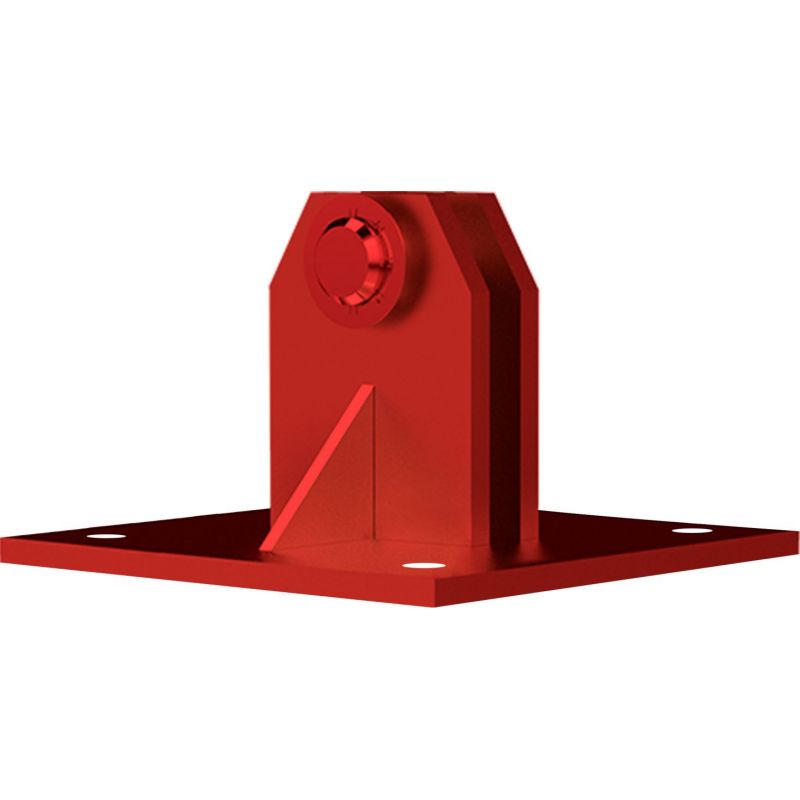 Base Basculante Flush/Screw reforçado (com placa) Torre 450XL G.C. Vermelho Televes