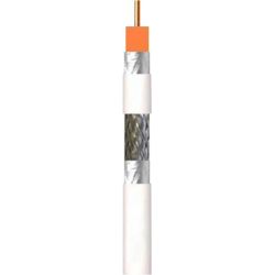 Bobine en plastique 250m de câble coaxial SK125plus PVC 18VAtC Eca Classe A+ Blanc Televes