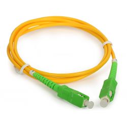 Fiber optic cable 2m, SC/APC to SC/APC simplex singlemode 9/125