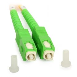 Cable de fibra óptica 5m SC/APC a SC/APC simplex, monomodo 9/125