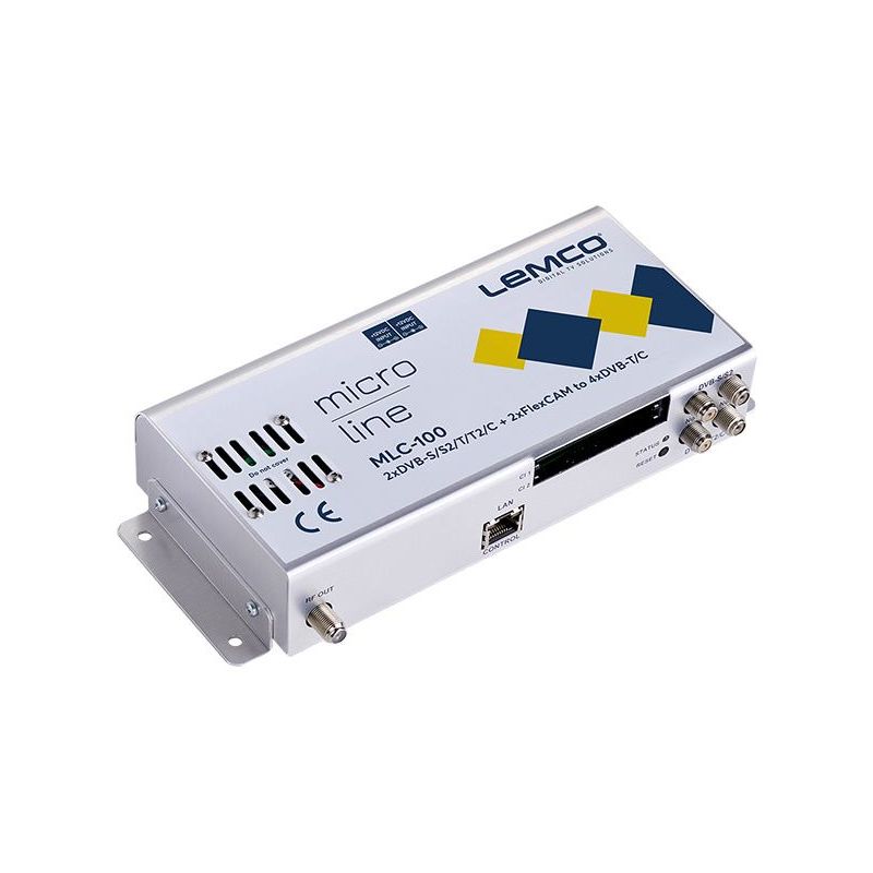 Lemco MLC-100 2 x DVB-S/S2/T/T2/C + 2 x FlexCAM à 4 x DVB-T/C