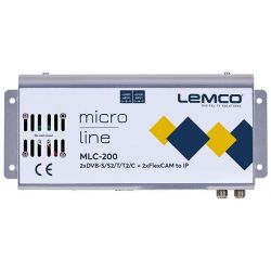 Lemco MLC-200 2 x DVB-S/S2/T/T2/C + 2 x FlexCAM a IP streaming