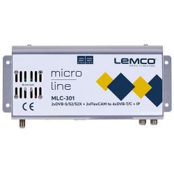 Lemco MLC-301 2 x DVB-S/S2/S2X + 2 x FlexCAM à 4 x DVB-T/C + IP streaming