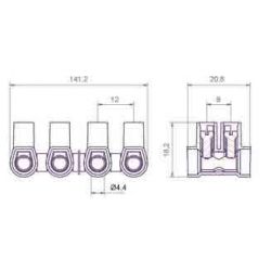 Bande de coupe facile 2,5 mm2 Tekox