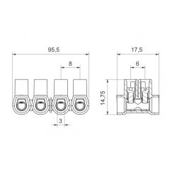 Bande de coupe facile 2,5 mm2 Tekox