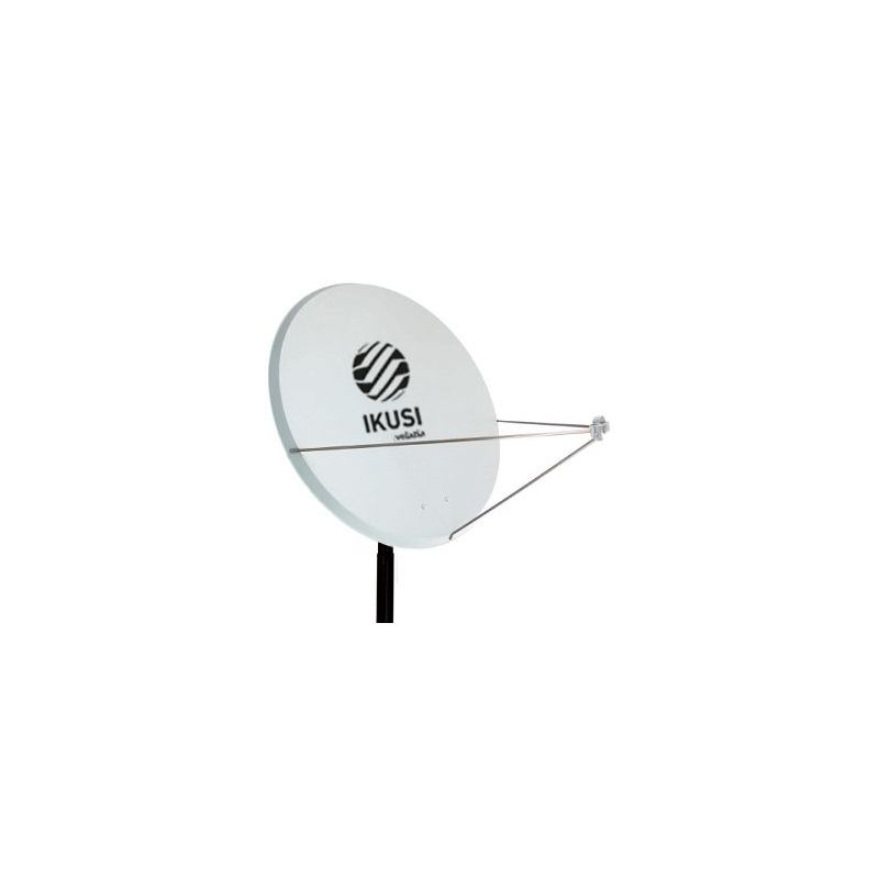 Ikusi RPA-120 Antena parabólica 120 cm Ø. Offset. Acero galvanizado. Pintado Epoxi gris claro