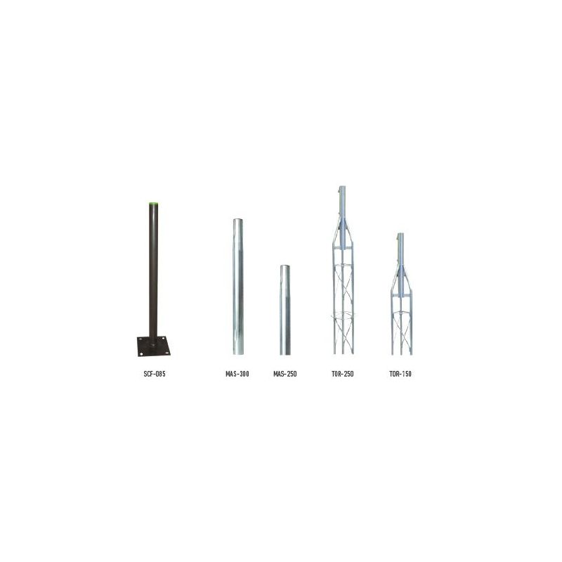 Ikusi MAS-250 Plug-in mast 2.5m length x 35mm Ø. Thickness 1,5 mm