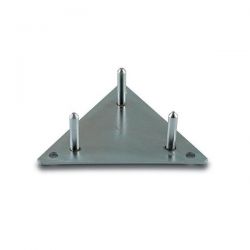 Ikusi BTA-225 Platine Fixe triangulaire 225 mm à visser. Fixation du pylone par 3 écrous