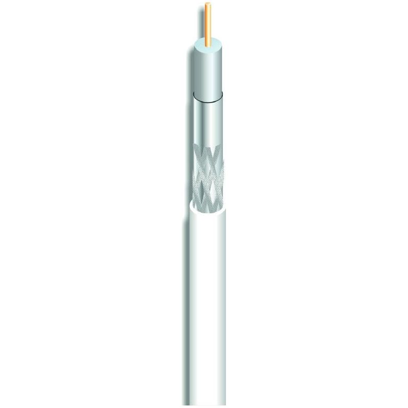 Ikusi 17VATCAPH1 Cable coaxial  (tipo RG6) cobre acerado blanco