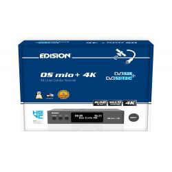 Edision OS MIO+ 4K S2X + S2/T2/C Grey E2 Linux Receptor de Satélite