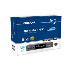 Edision OS MIO+ 4K S2X + S2/T2/C Gray E2 Linux Satellite Receiver