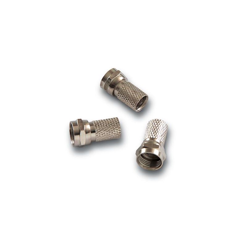 Alcad CM-004 Male f connector  coax. ø 6.5 6.8 mm