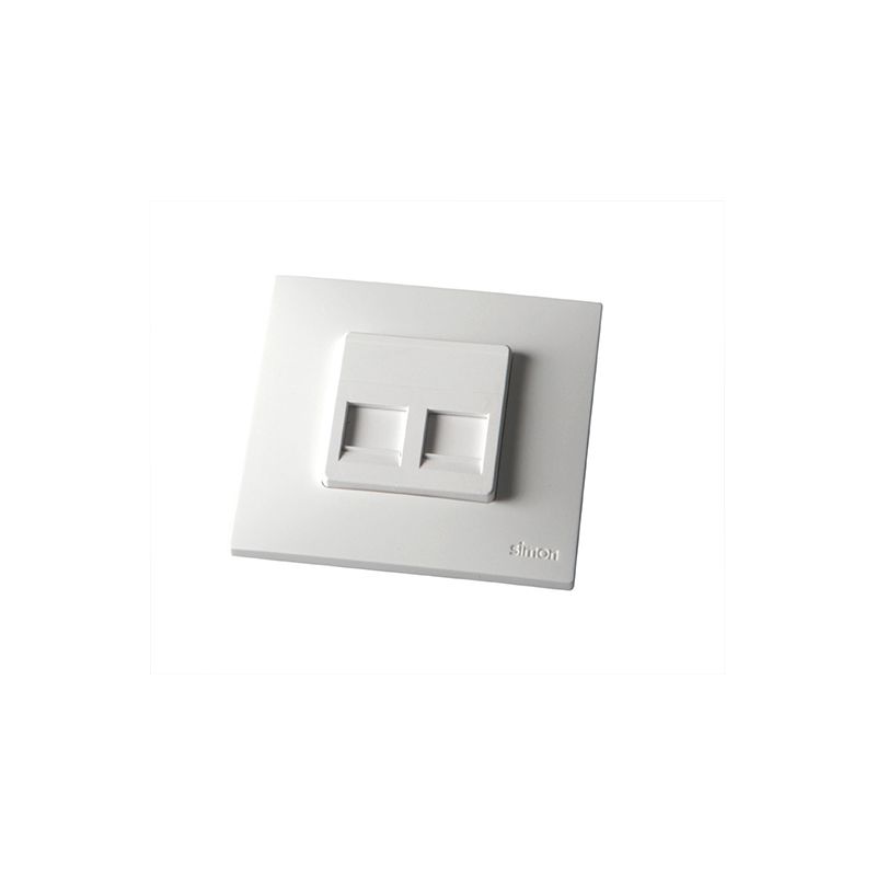 Alcad TOU-102 Outlet, 2 connectors rj45 cat6