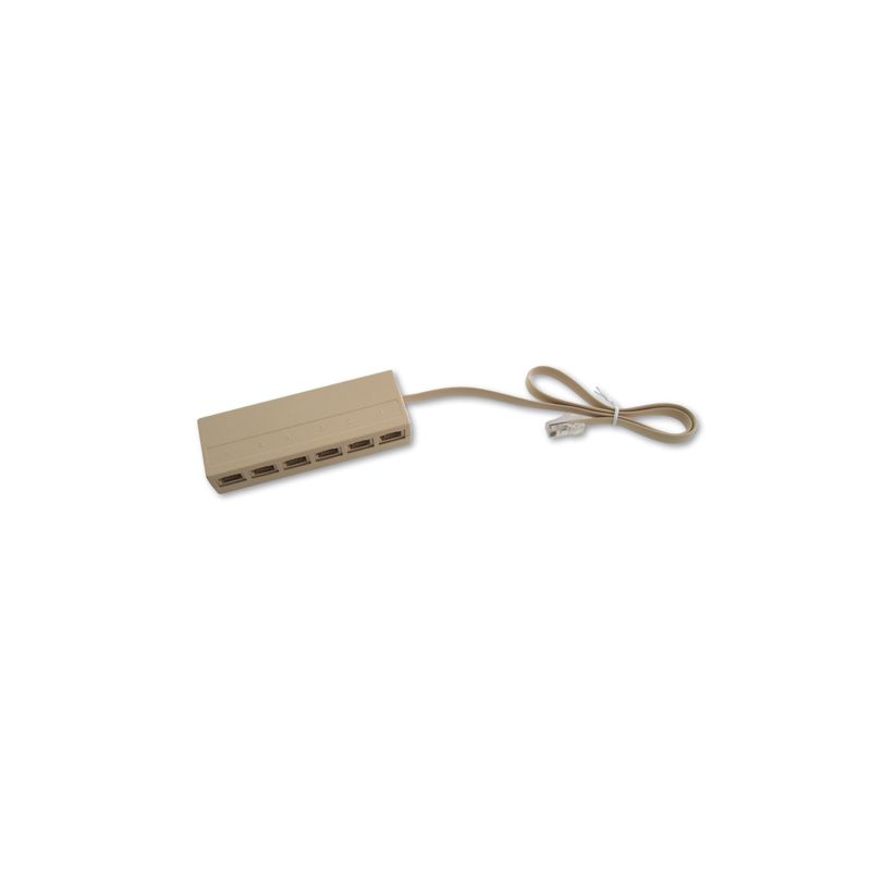 Alcad TPS-006 Passive splitter, 6 outputs rj45