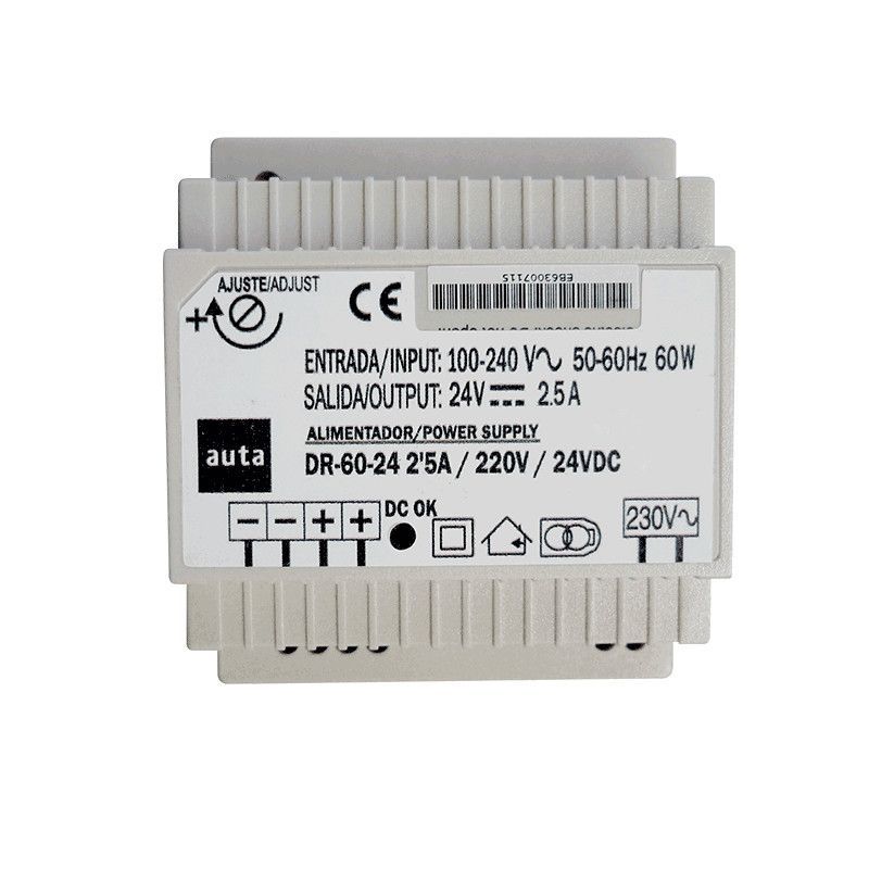 Auta 715703 Fonte de alimentação ALV 2.5A / 220V / 24VDC