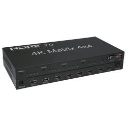 HDMI-MATRIX-4X4-4K - Multiplicador de sinal HDMI, 4 entradas HDMI, 4…