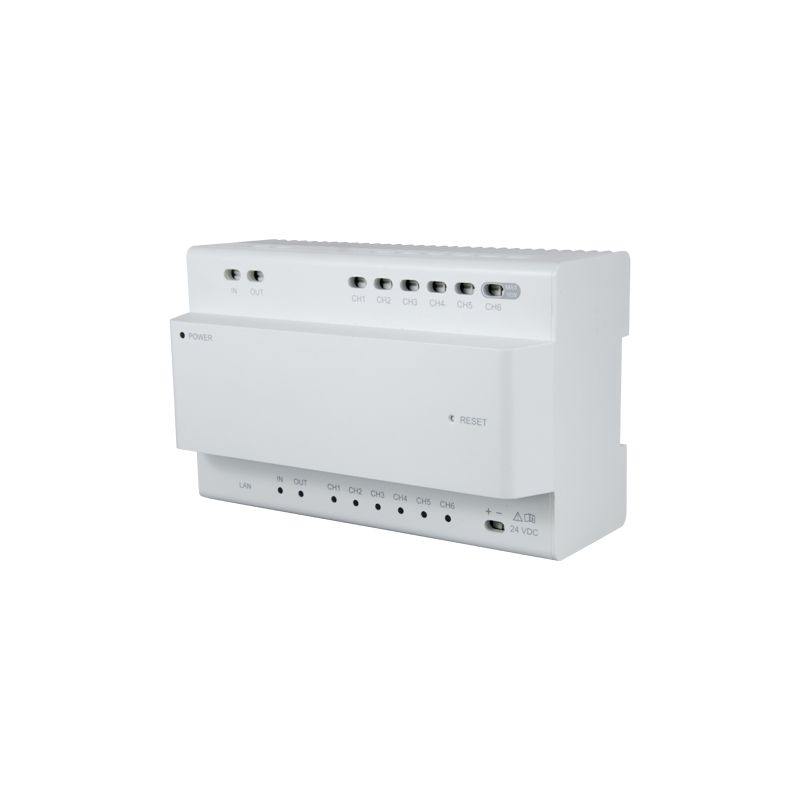 Safire SF-VIMOD-HUB-M2 - Conversor, 2 hilos a IP, 6 grupos de 2 hilos, TCP / IP…