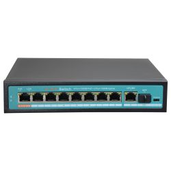 SW1008-GF-120-HIPOE - Switch PoE, 8 puertos PoE + 1 Uplink + 1 SFP GIGA,…