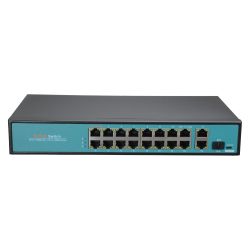 SW1916-F-300-HIPOE - Switch PoE, 16 Portas PoE + 2 Uplink GIGA + 1 SFP,…