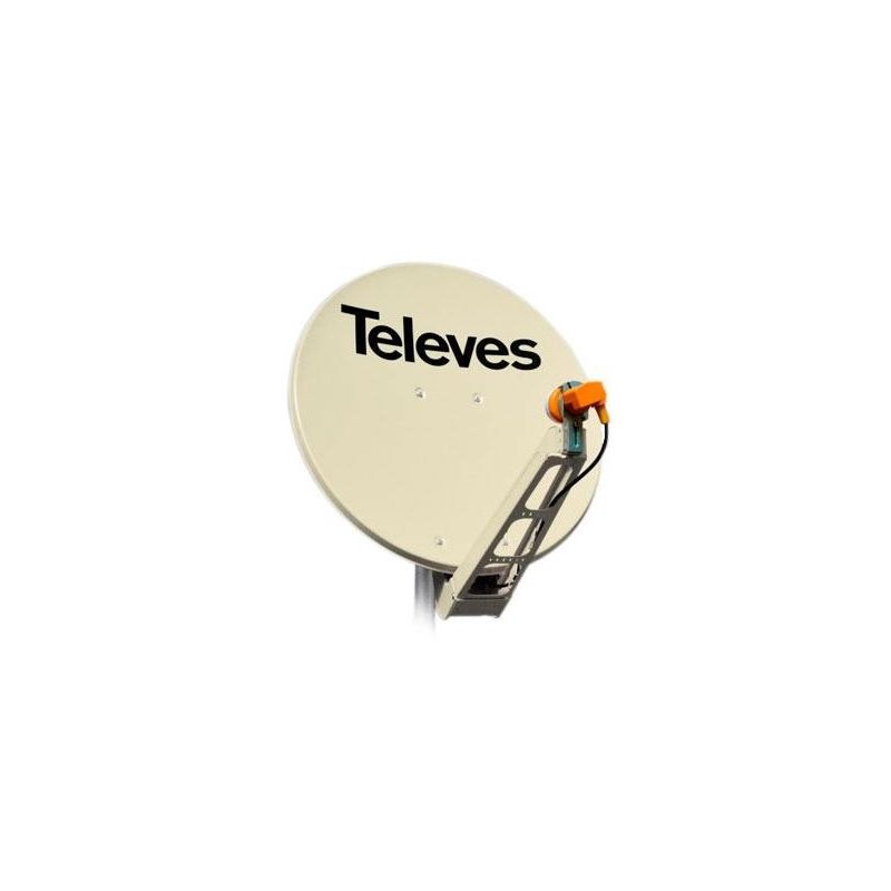 Antena Parabólica offset QSD de aluminio de 75 cm HQ (Alta Calidad) Televes