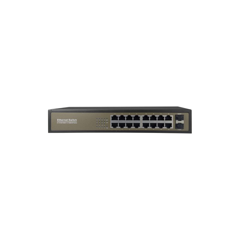 SW1816GT-2GF - Switch de sobremesa, 16 puertos Gigabit RJ45, 2 SFP…