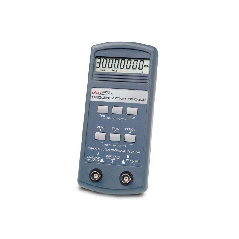 Promax IC-300 3 GHz portable digital frequency meter (case included)