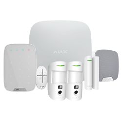 Ajax AJ-HUB2KIT-DP-PRO-W - Kit de alarma profesional, Certificado Grado 2,…