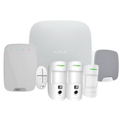 Ajax AJ-HUB2KIT-MP-PRO-W - Kit de alarma profesional, Certificado Grado 2,…