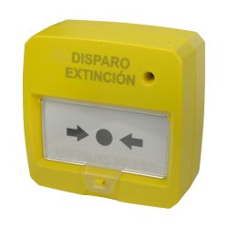 Dmtech DMT-D9000-MCP-Y - Pulsador rearmable, Especial para panel de extinción,…