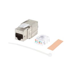 Conector CAT8.1 Certificado Shielded Keystone RJ45 Feminino