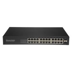 Safire SW2624GT-2GF - Switch, 24 ports RJ45 + 2 SFP GIGA, Vitesse des ports…