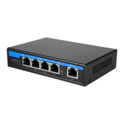 POE-EX0504-GE-60 - PoE Extender Switch, Amplia alcance alimentación POE,…