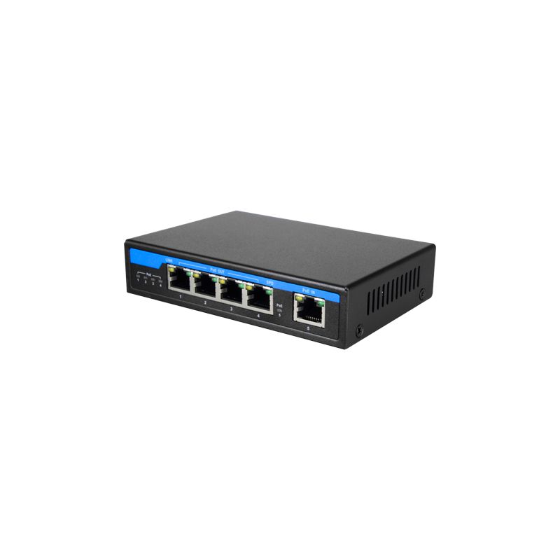 POE-EX0504-GE-60 - PoE Extender Switch, Gamme de puissance étendue POE,…