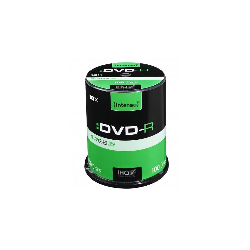 Bac DVD-R INTENSE 4,7GB 100uds