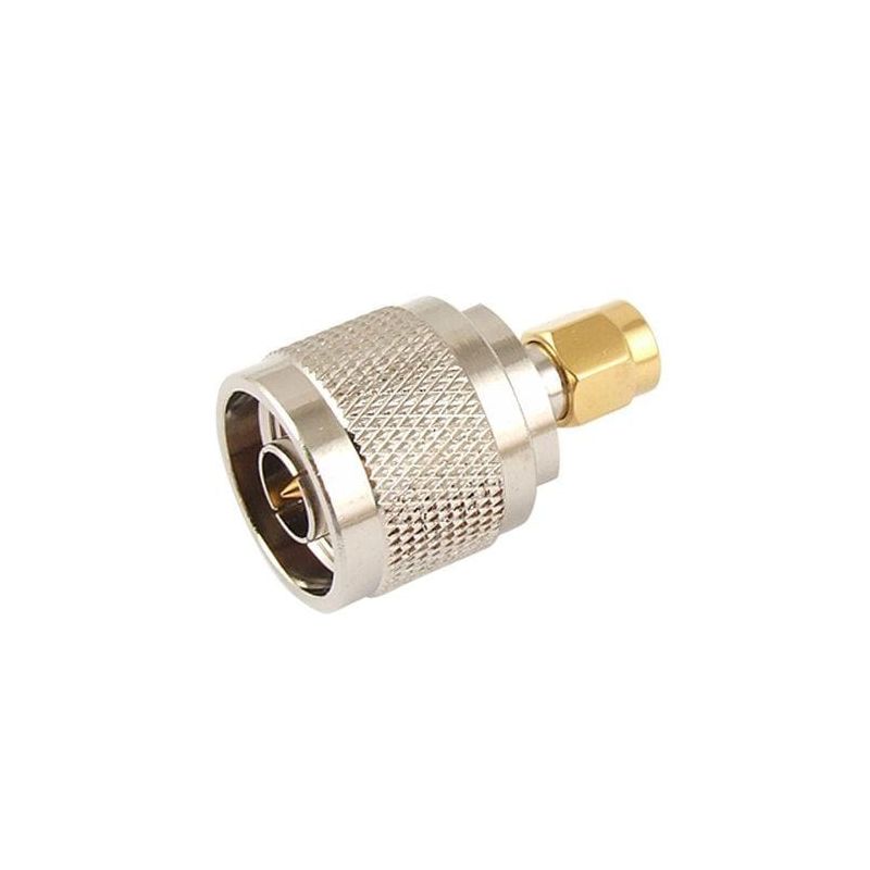 Adapter type N male - SMA male Gray