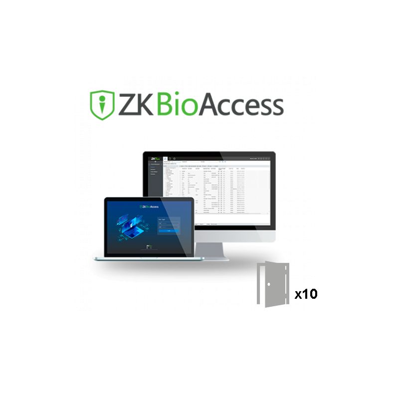 Zkteco ZK-BIOACCESS-10D - Licencia software control de Accesos, Capacidad 10…