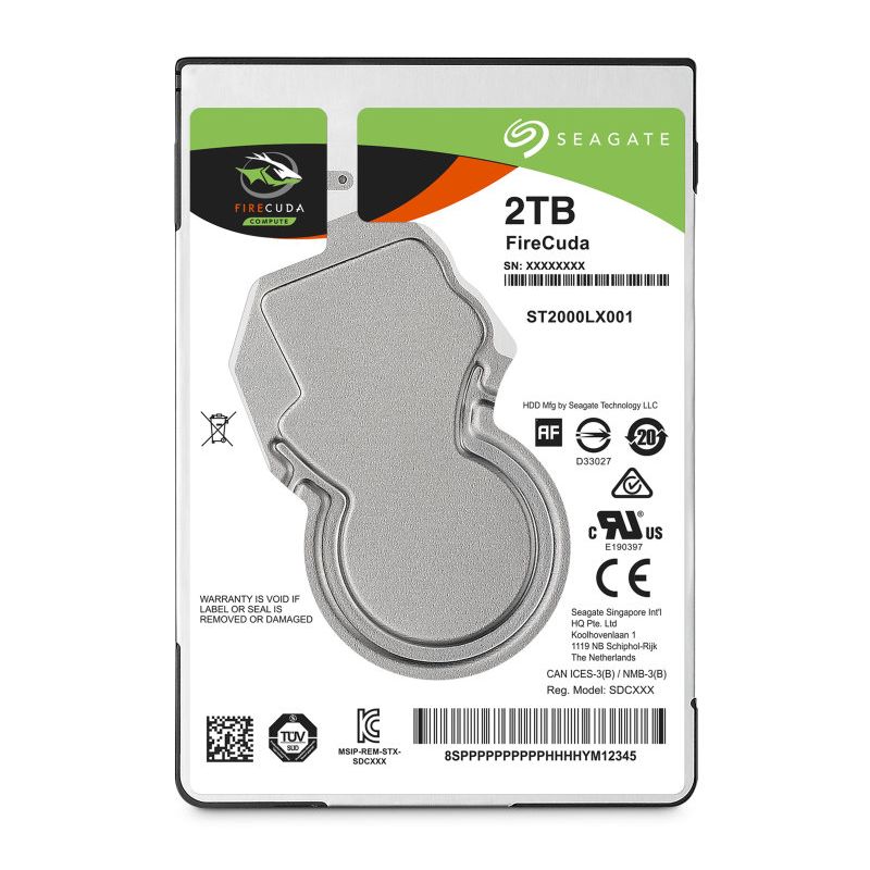 Seagate FireCuda disco rígido 2.5", 2TB, SATA 3 5400 RPM