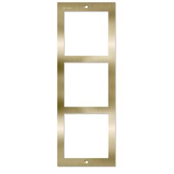 Golmar NX6003 GOLD inox frame 3 module