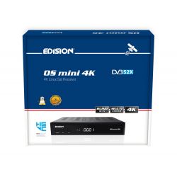 Edision OS MINI 4K S2X Linux Receptor de Satélite E2 LINUX 4Κ UHD, DVB-S2X