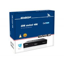 Edision OS MINI 4K S2X Linux Receptor de Satélite E2 LINUX 4Κ UHD, DVB-S2X